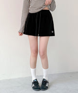 VELOUR TRAINING SKIRT [4color]