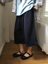Fleur Wide Roll-up Banding Bermuda Pants