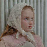 [CASHMERE 100%] CASHMERE SHAWL MUFFLER (IVORY)