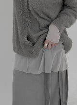 Mesh see-through polar long-sleeve tee
