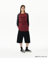 ROCK STAR RAGLAN STRIPE LS TEE