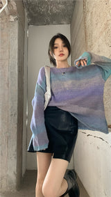 Turtleneck loose fit knitwear