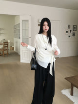 Matt drape blouse