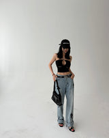 Accentuated Buckle Cowhide Belt