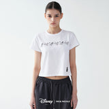 DISNEY BUTTERFLY 101 DALMATIAN CROP TOP_WHITE