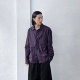 Muted Violet Shirt Jacket