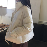キギーデイリージッパーポケットオーバーサイズフィットショートパデッドジャケット
