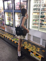 Eileen Stripe Collar Sleeveless T-shirt