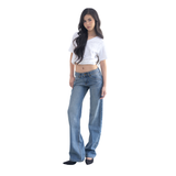 Tiberinus - Lily Jeans - Low-Rise Straight-Leg Jeans - Light Blue - 23 cm Rise - 23.5 cm Leg Opening