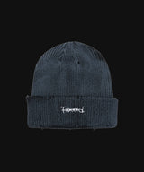 F****D SIGN BEANIE DAMAGE -SHADOW BLACK-