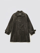 Vintage Leather Half Coat