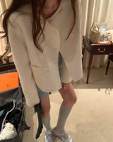 Little Paris Double-breasted Short Wool Coat