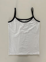 Duet Striped Contrast Layered Sleeveless Tank Top 4 Colors