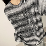 ENK Hip Street Dangara Ribbed Long Sleeve T-shirt