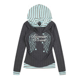 Vera Stripe Hood Layered T-Shirt