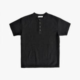 フロントカットラインヘンリーネック半袖Tシャツ