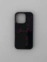 [MADE] not your sweetie glass bumper case(black)