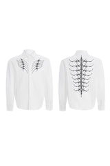 Embroidered Studded Spine Shirt