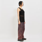 SEE-THROUGH CRAFT KNIT SLEEVELESS BLACK