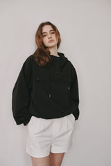 Anorak hood jumper (Black)