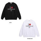 ODBC アイラブスウェットシャツ ホワイトメランジ