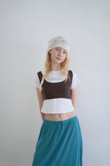 Aile frill skirt_teal