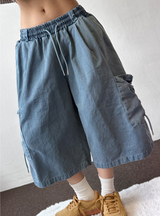 Conti Pig Ropeside Wide Bermuda Pants 3Color