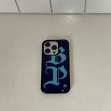 BP lettering epoxy case (navy)