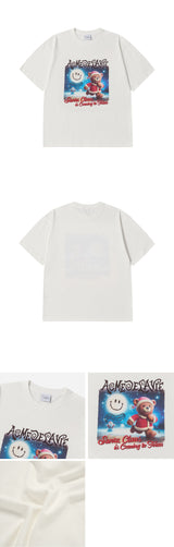 24FW ランニング サンタベア 半袖Tシャツ クリーム
