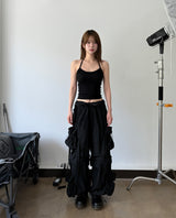 2wayナイロンカーゴパンツ (black)