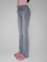 Handbrush Low-Rise Bootcut Jean