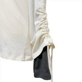 (3color) Shirring Layered Long Sleeve Tee