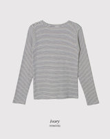 Diano Border Long Sleeve T-shirt (4color)