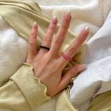 [CCNMADE] PARAFFIN 5 Silver Ring (White)
