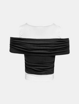 Twist Off Shoulder Top