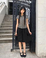 Glen Flare Midi Skirt