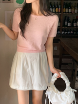 Pastel Summer Raglan Short Sleeve Knit (5color)