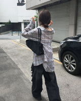 オーバーチェックシャツ