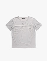 LASER BACK HOLE RUNNING TEE LIGHT GRAY