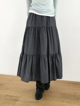 Banding check cancan skirt