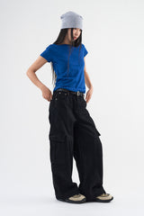 Balloon detail cargo pants
