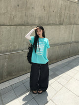 ピークニューヨークレタリング半袖Tシャツ (3c)