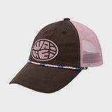 Detachable Beads String Mesh Ball Cap