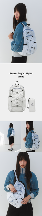 ウルトラライトコンパクトポケットバッグV2 Nylon White