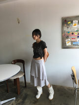 Chimi Unbal Flare Skirt (2color)