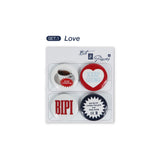 stop thinking / pin button set.1 love