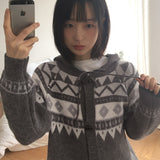 Linga Duffel Nordic Hooded Knit Cardigan