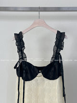coloring flower embroidered mini dress