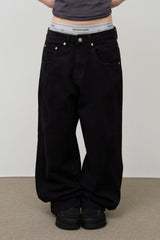 Loast Black Wide Denim