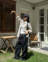 Jello Patch Carpenter Wide Cotton Pants